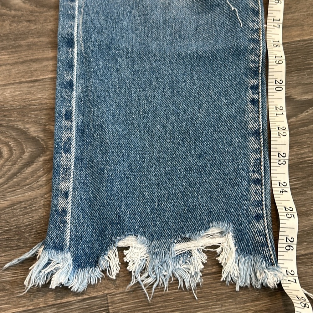 NEW KanCan 27 7 Regina High Waist Mom Jeans Distressed Ripped Denim Medium Wash - Picture 9 of 14